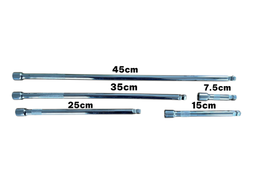 5pc 3/8 dr Wobble Extension Bar Set - Image 2
