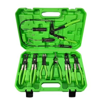 9pc Auto Hose Clamp Removal Clip Fixings Pliers Set