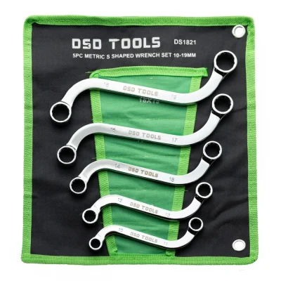 5PC METRIC S SHAPED WRENCH SET 10-19MM