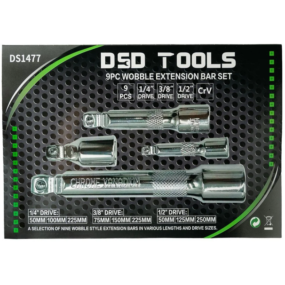 9PC WOBBLE EXTENSION BAR SET - Image 3