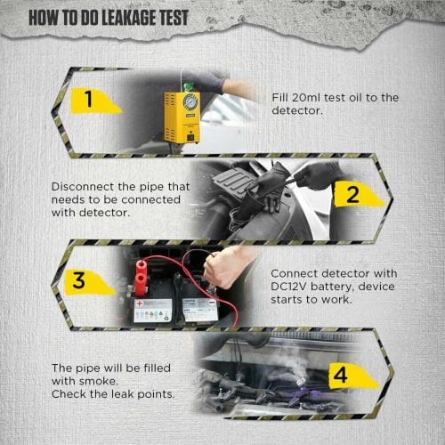 AUTOOL SDT202 Car Fuel Pipes EVAP Intake System Smoke Leak Leakage Detector DT Euro Automotive