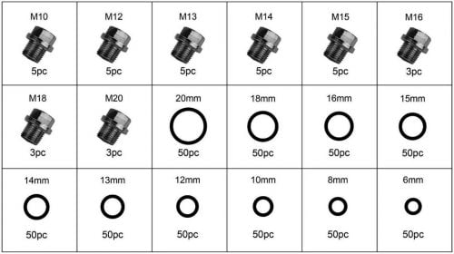 534pc-Oil-Drain-Plug-Screw-Aluminum-Gasket-Washer-O-Ring-Oring-Assortment-Kit-352666224680-2-1400x784