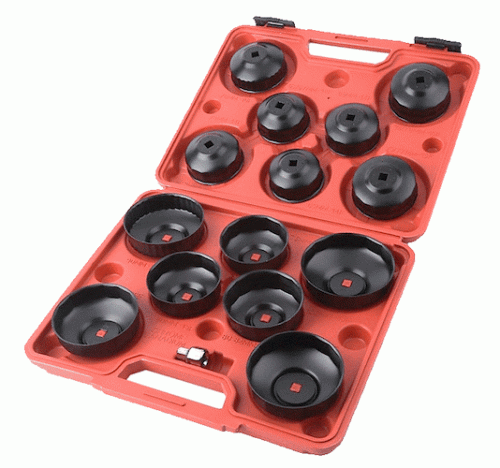 16pc Cap Type Oil Filter Wrench Removal Puller Set Genuine Neilsen CT1224 