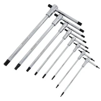 Neilsen 8pcs Sliding T-handle Hex Wrench Set 2-10mm