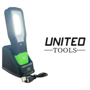 COB LED Work Light Torch Li-Ion Rechargeable Cordless Inspection Lamp Mag