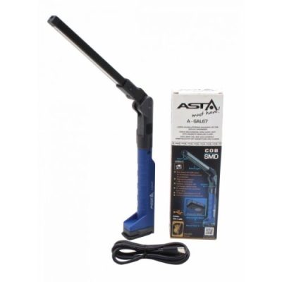 LED RECHARGEABLE WORK LIGHT WITH MAGNETIC BASE AND CLAMP