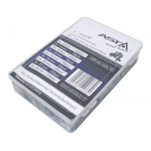 135pc Mini Hose Cable Clamps Set Jubilee Iron Zinc Plating Fuel Line Petrol - Image 3