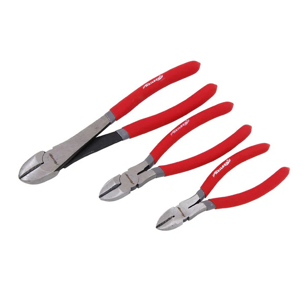 Heavy Duty Wire Side Cutter Pliers Set, 3pc Set High Quality Polished 6,8 & 10"