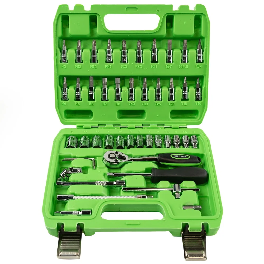 Industrial 46 Piece 1/4″ DR Metric Socket & Bit Set