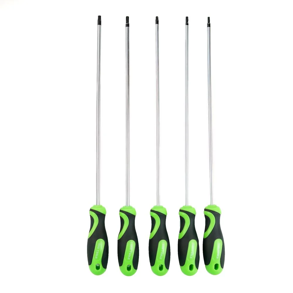 5pc Extra Long Star Screwdrivers