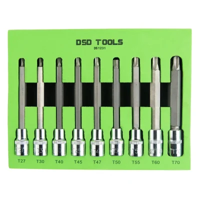 9pc 1/2″ DR Torx Bit Sockets