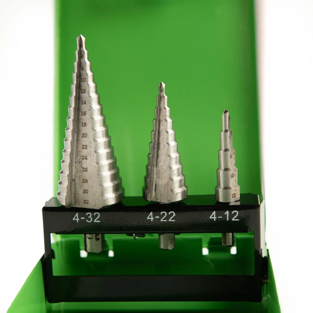 3PCS HSS STEP DRILL BITS 4-32MM - Image 3