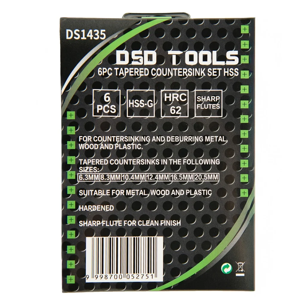 6PC TAPERED COUNTERSINK SET HSS 6.3 – 20.5MM - Image 6