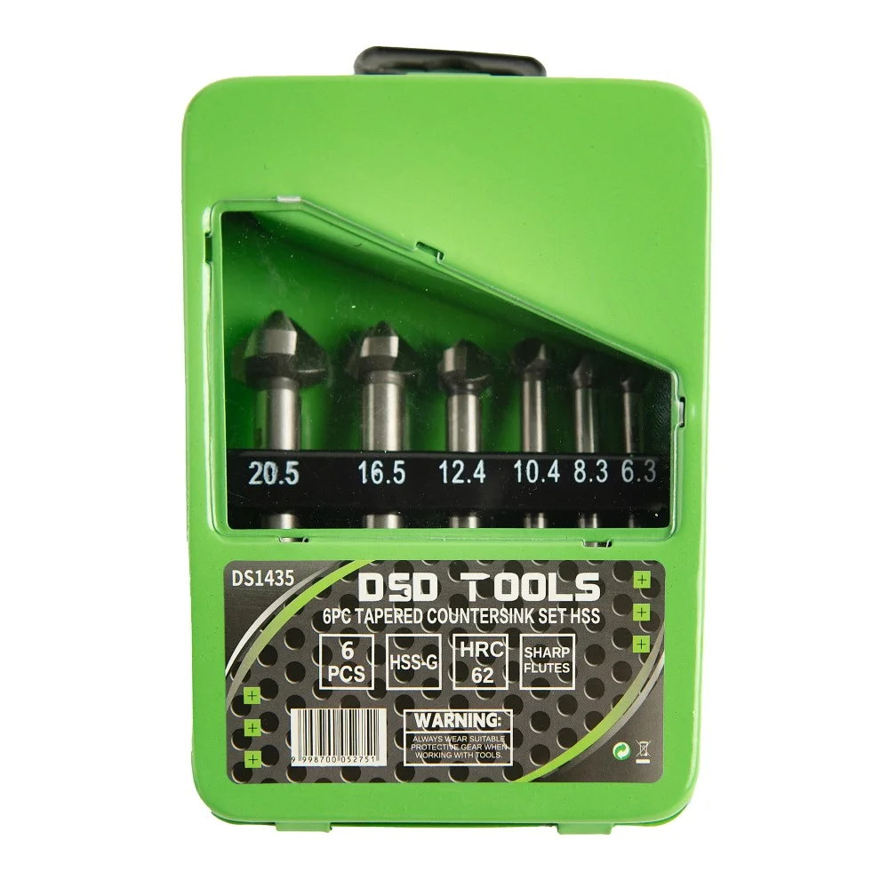 6PC TAPERED COUNTERSINK SET HSS 6.3 – 20.5MM - Image 4