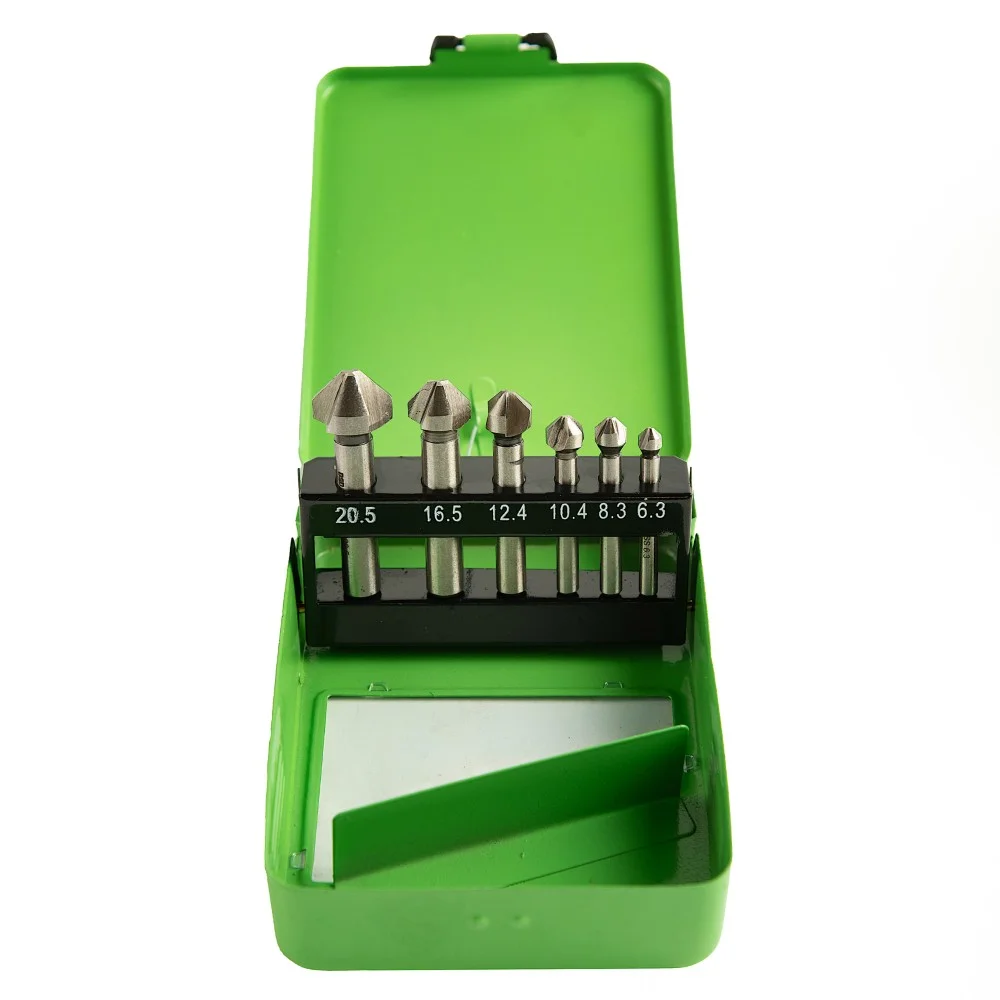 6PC TAPERED COUNTERSINK SET HSS 6.3 – 20.5MM