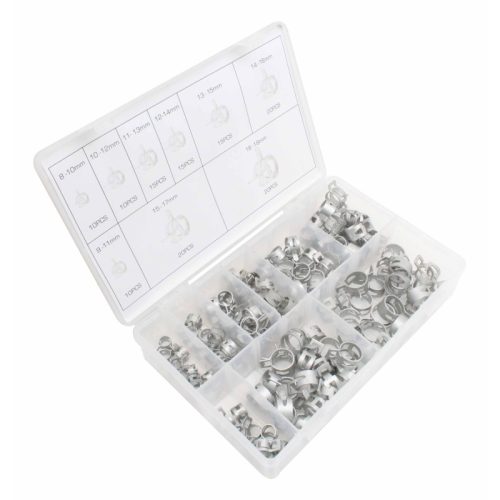 135pc MINI HOSE CLAMPS ASSORTMENTS (NO SCREWS) - Image 2