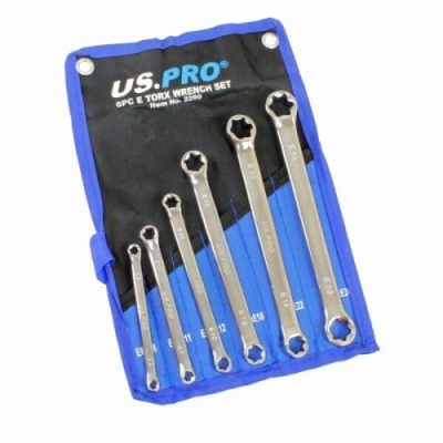 US PRO Tools Female E Torx Spanners Wrench, Spanner Set E-torx E6-E2