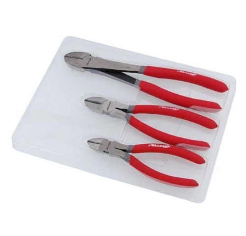 Heavy Duty Wire Side Cutter Pliers Set, 3pc Set High Quality Polished 6,8 & 10" - Image 3