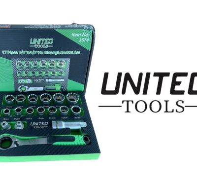 17 Piece 3/8" & 1/2" Go Through Socket Set In EVA Foam Tray