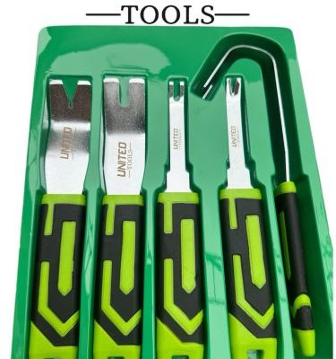 5pc Door Panel & Trim Removal Tool 6 Piece Interior Trim Clip Tool Kit