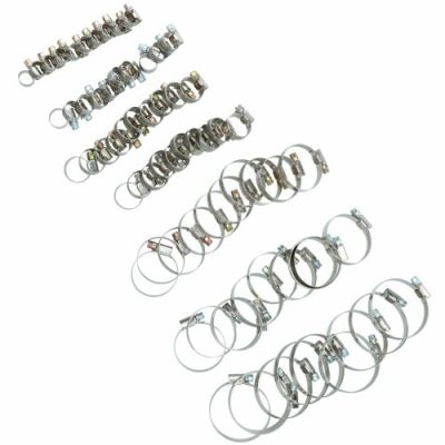 Assorted Jubilee Hose Pipe Clamps Clips For Air Water Fuel Gas 8mm - 60mm 70pc