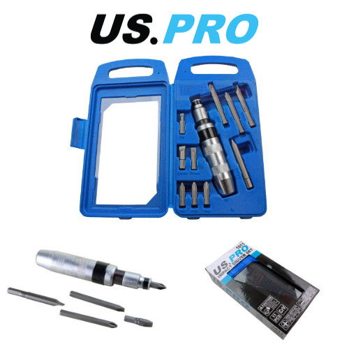 US PRO Tools Heavy Duty 11pc Impact Driver Set Impact Screwdriver Set