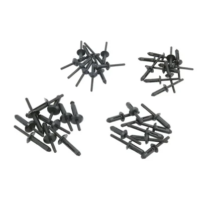 ASSORTED 40PC PLASTIC RIVETS
