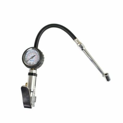 Tyre Inflator Air Line 0-220psi Pressure Gauge 1/4" BSP Connector