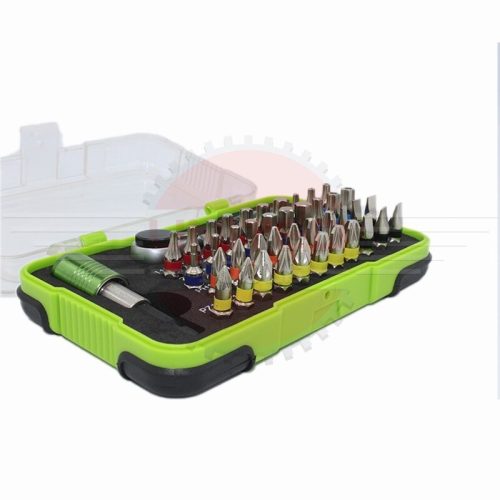 43PC Bit Set With Hex Bit Ratchet Torx Splines Hex Fine teeth, ratchet tool set - Image 2