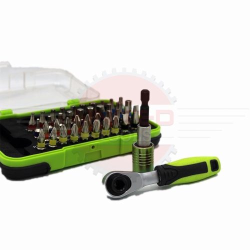 43PC Bit Set With Hex Bit Ratchet Torx Splines Hex Fine teeth, ratchet tool set - Image 5