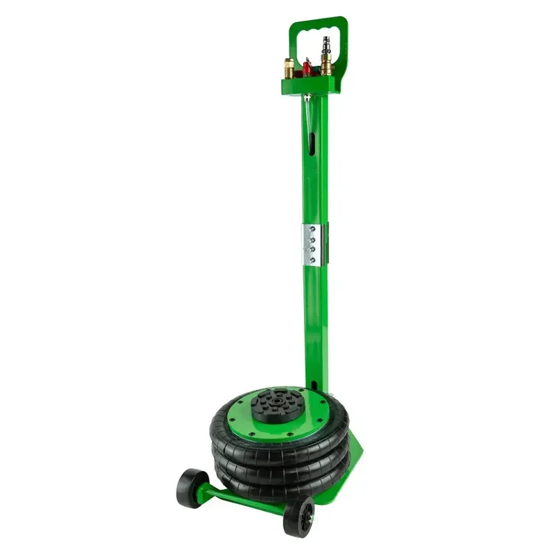 3 TON PNEUMATIC TRIPLE AIR BAG TROLLEY JACK IN GREEN