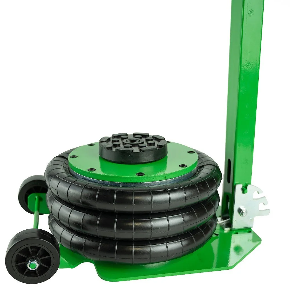 3 TON PNEUMATIC TRIPLE AIR BAG TROLLEY JACK IN GREEN - Image 6