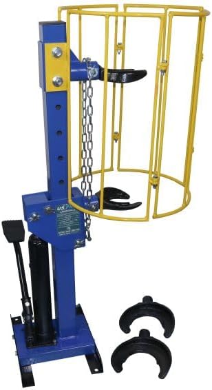 1 TON HYDRAULIC COIL SPRING COMPRESSOR WITH SAFETY GUARD GUARD