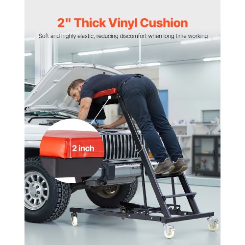 Automotive topside creeper, 1200 to 1925mm, 200kg - Image 4