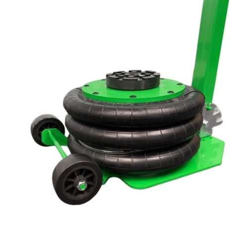 3 TON PNEUMATIC TRIPLE AIR BAG TROLLEY JACK IN GREEN - Image 2