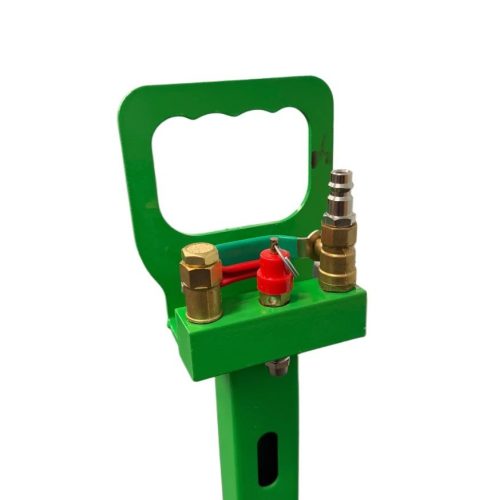 3 TON PNEUMATIC TRIPLE AIR BAG TROLLEY JACK IN GREEN - Image 3