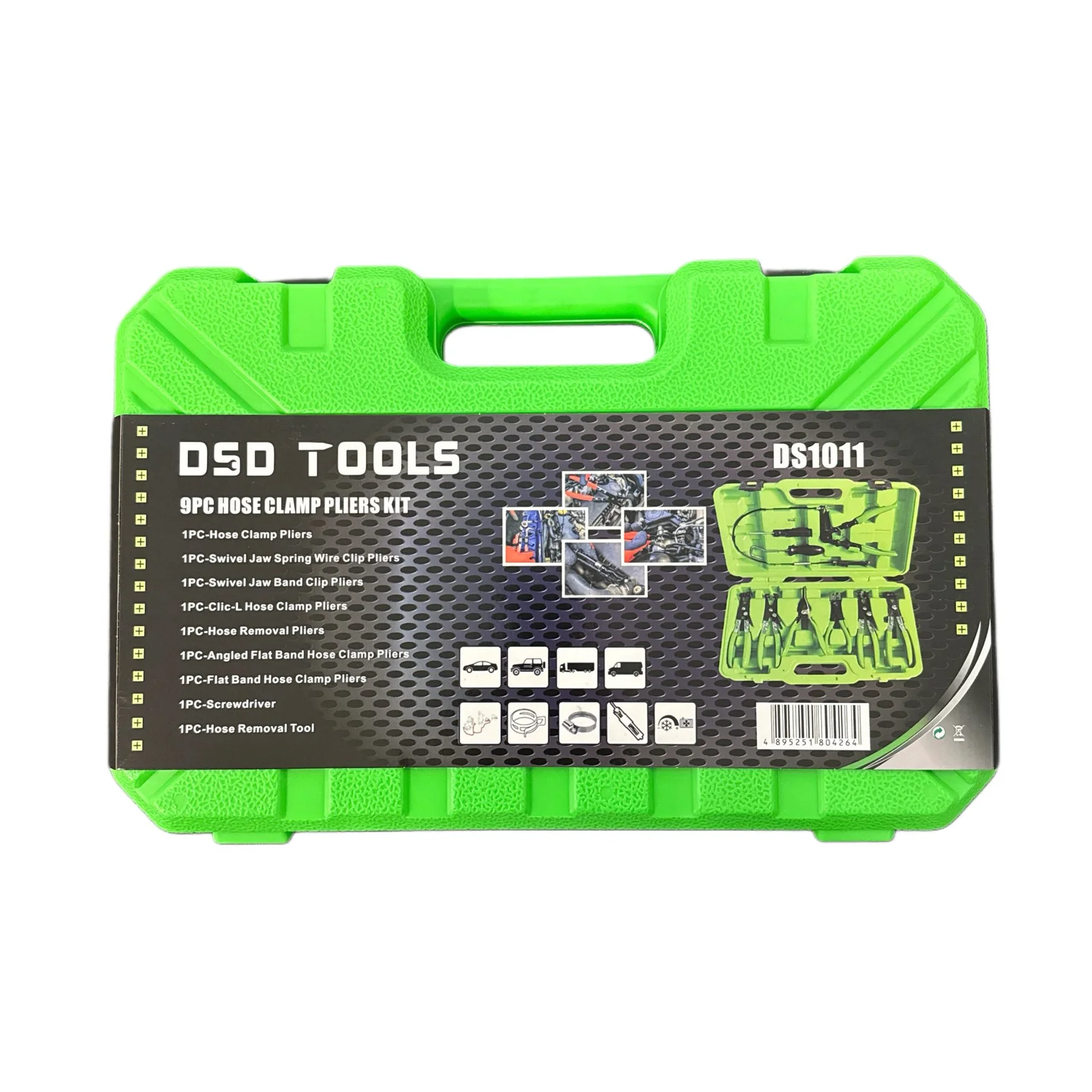 9pc Auto Hose Clamp Removal Clip Fixings Pliers Set - Image 2