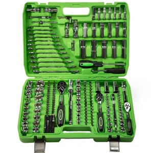 INDUSTRIAL 216PC 1/4 3/8 1/2 DR METRIC SUPER LOCK SOCKET SET