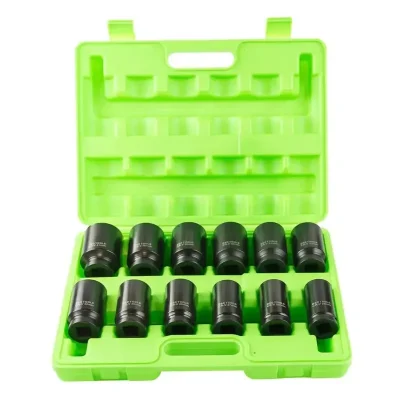 12pc 3/4″ DR 6PT Deep Impact Sockets Metric