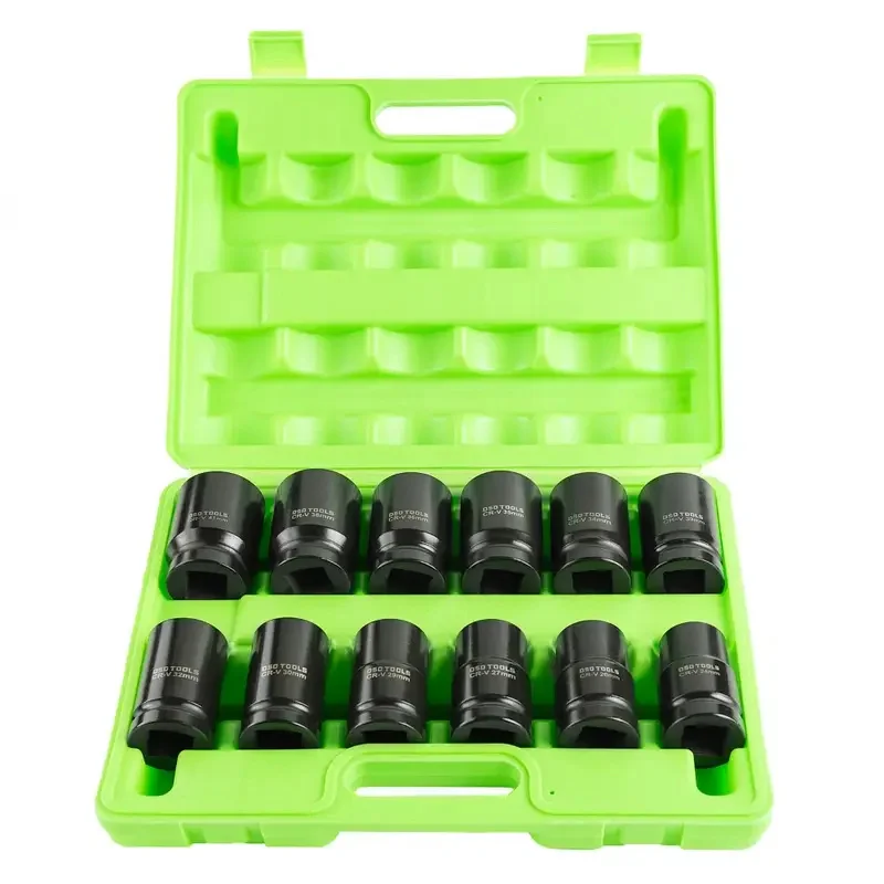 12pc 1″ DR 6PT Deep Impact Sockets Metric