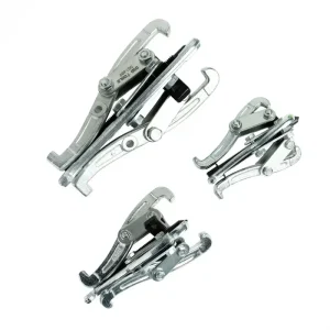 3PC REVERSIBLE THREE LEG TRIPLE GEAR PULLER SET (3″, 4″, 6″)
