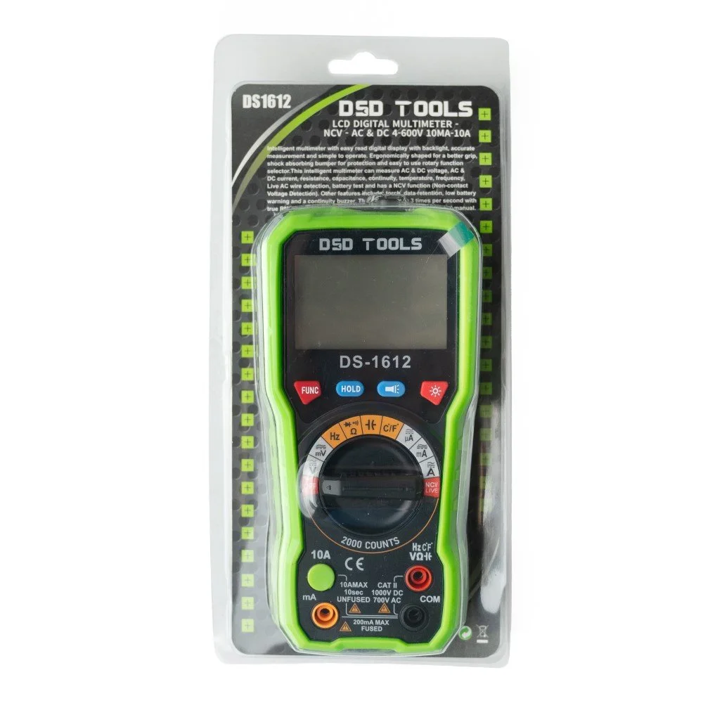 LCD DIGITAL MULTIMETER – NCV – AC & DC 4-600V 10MA-10A - Image 2