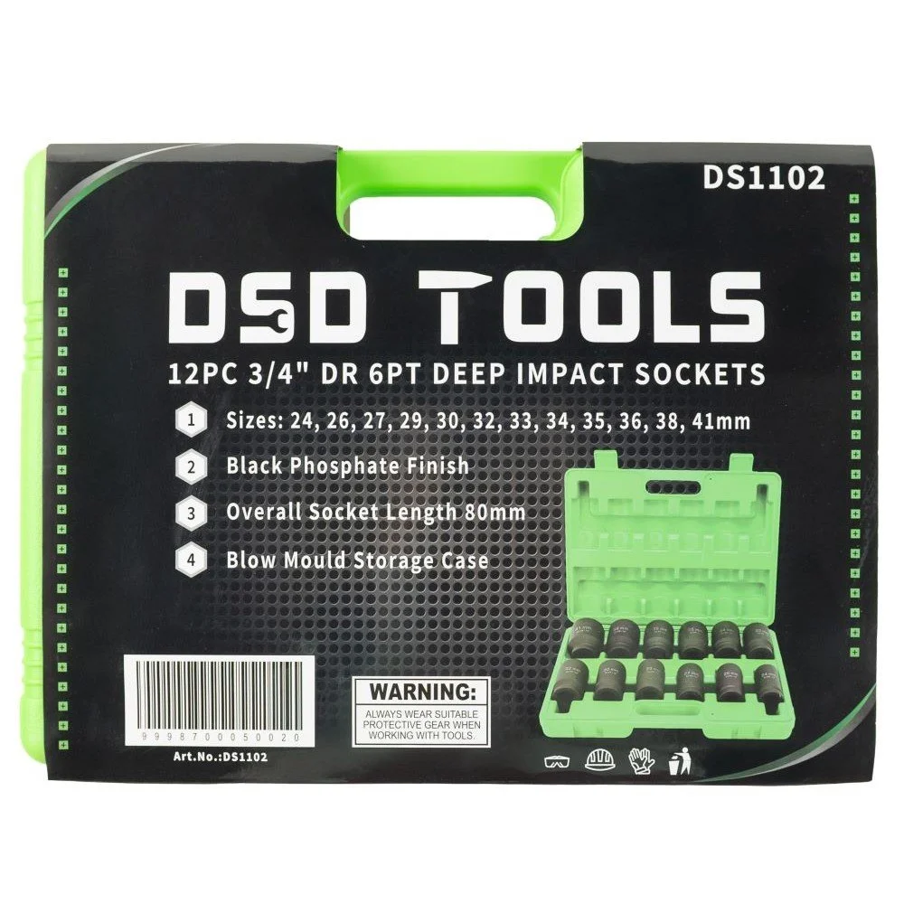 12pc 3/4″ DR 6PT Deep Impact Sockets Metric - Image 4