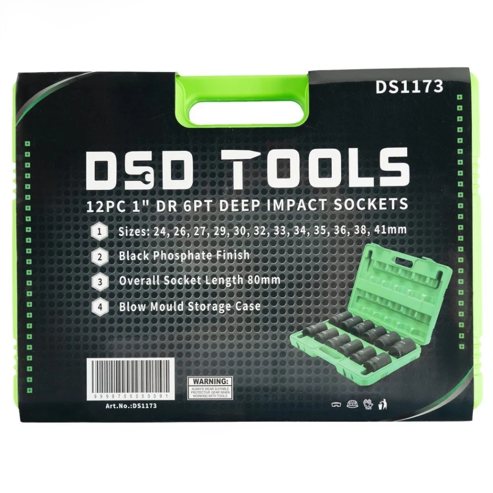 12pc 1″ DR 6PT Deep Impact Sockets Metric - Image 4