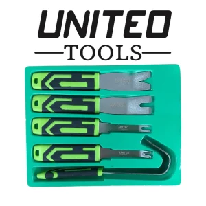 Door Panel & Trim Removal Tool 5 Piece Interior Trim Clip Tool Kit